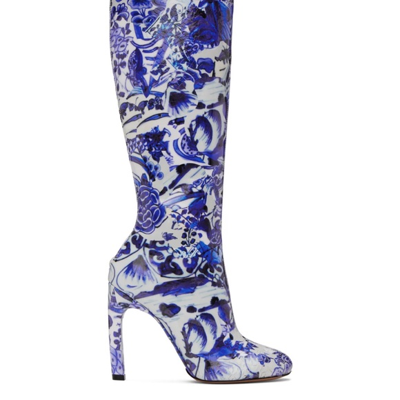 ISO: IN SEARCH OF; Dries Van Noten Porcelain Styles Boots - Picture 1 of 1